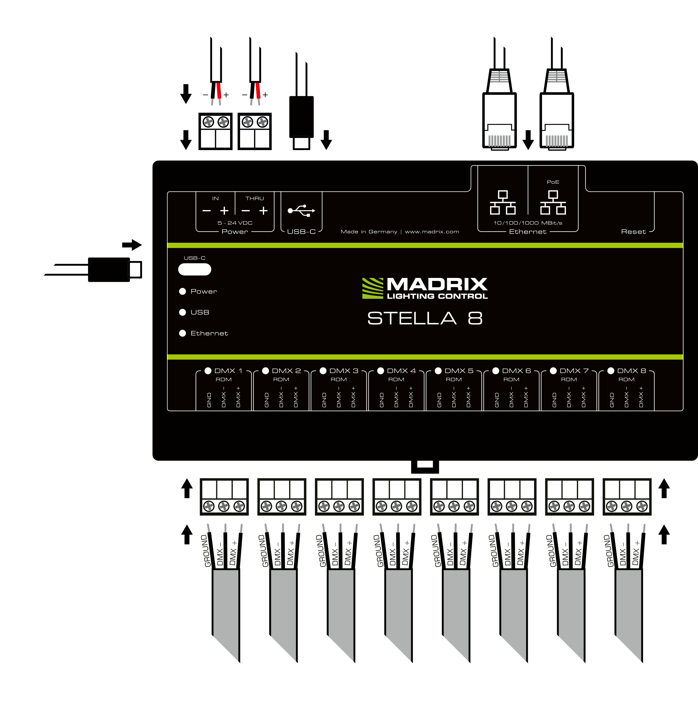 MADRIX STELLA 8 Connectivity